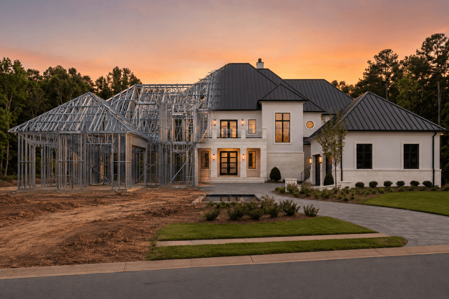 STEEL Structure Homes STEEL framed home designs hero visual.