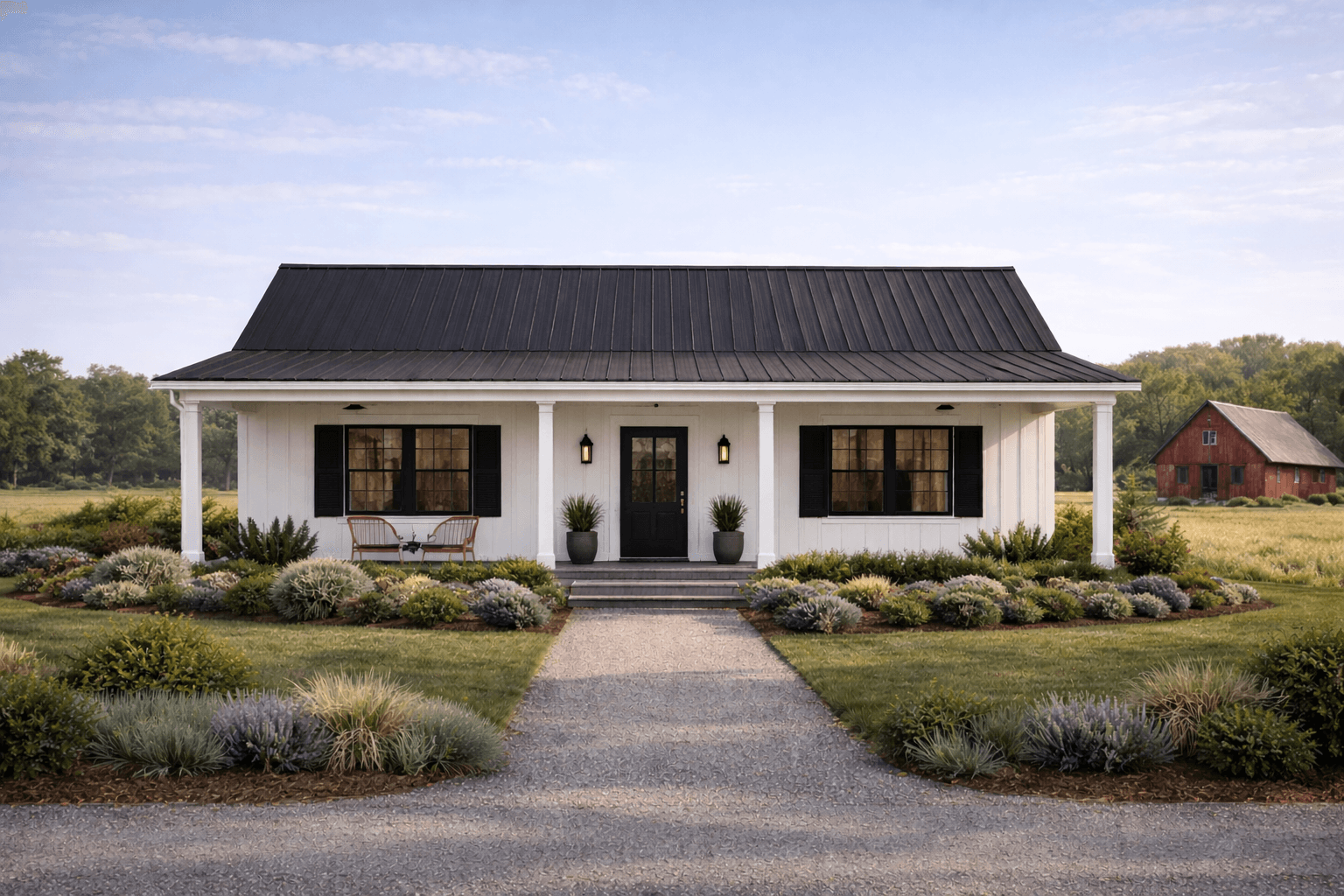 Backroads Ranch STEEL framed rural home exterior
