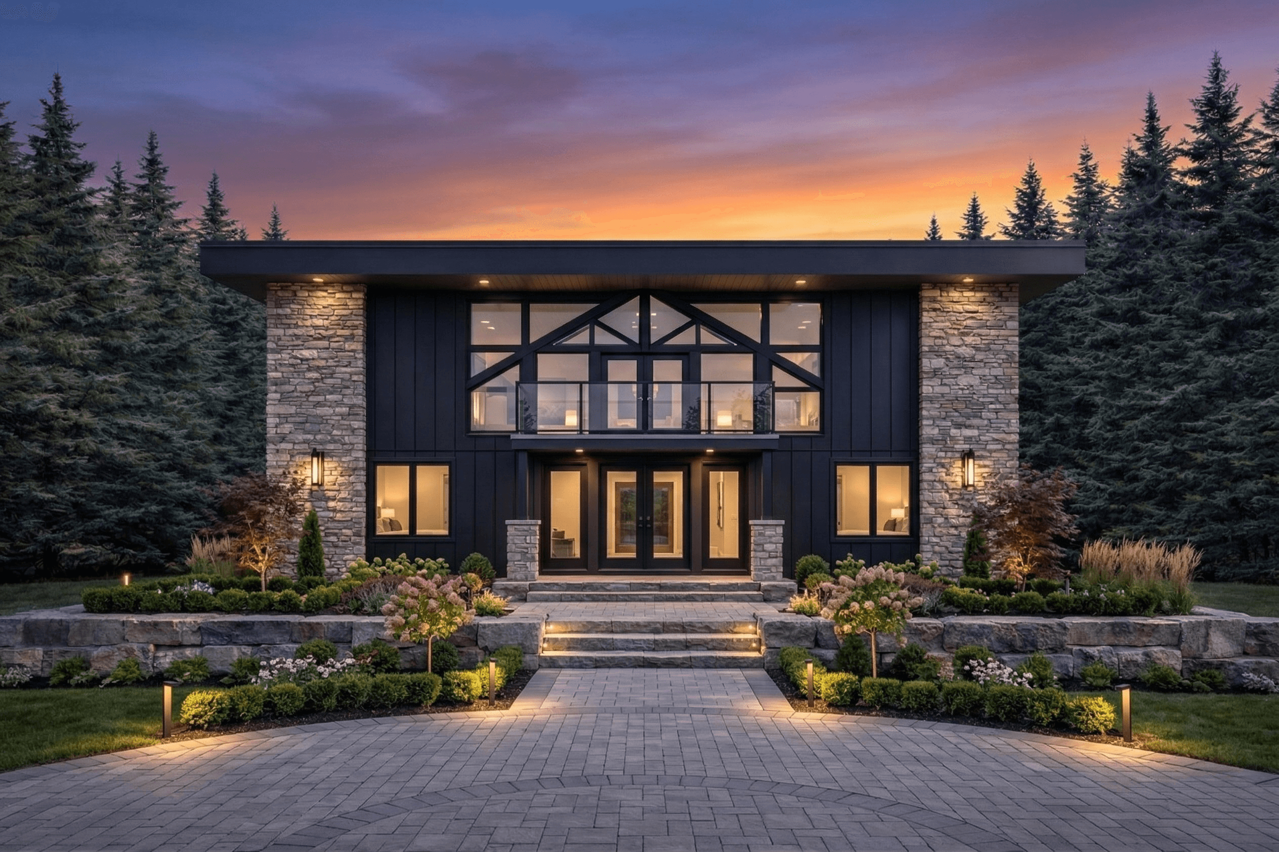 Forestview Manor STEEL framed estate home exterior