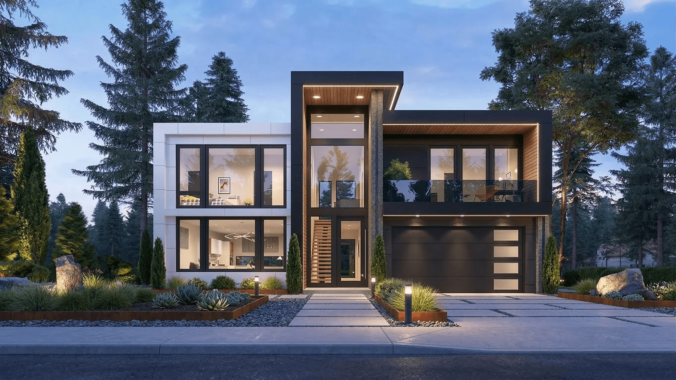 Legacy Bold STEEL framed contemporary home exterior