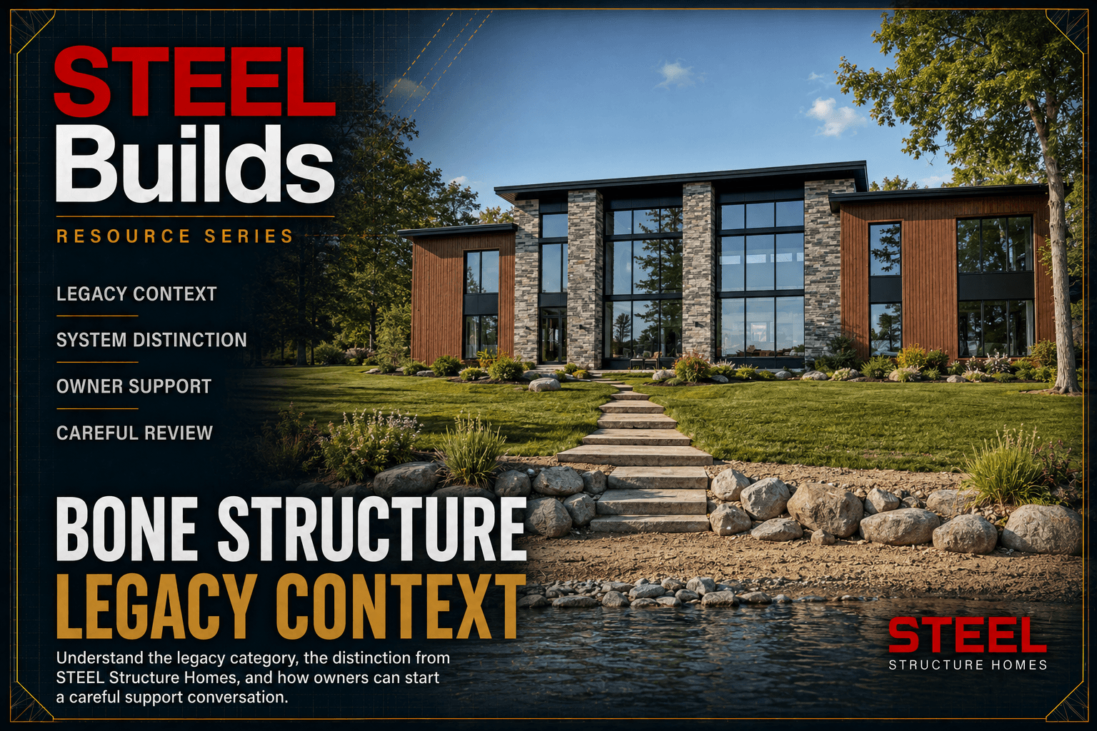 BONE Structure legacy context and STEEL framed home planning
