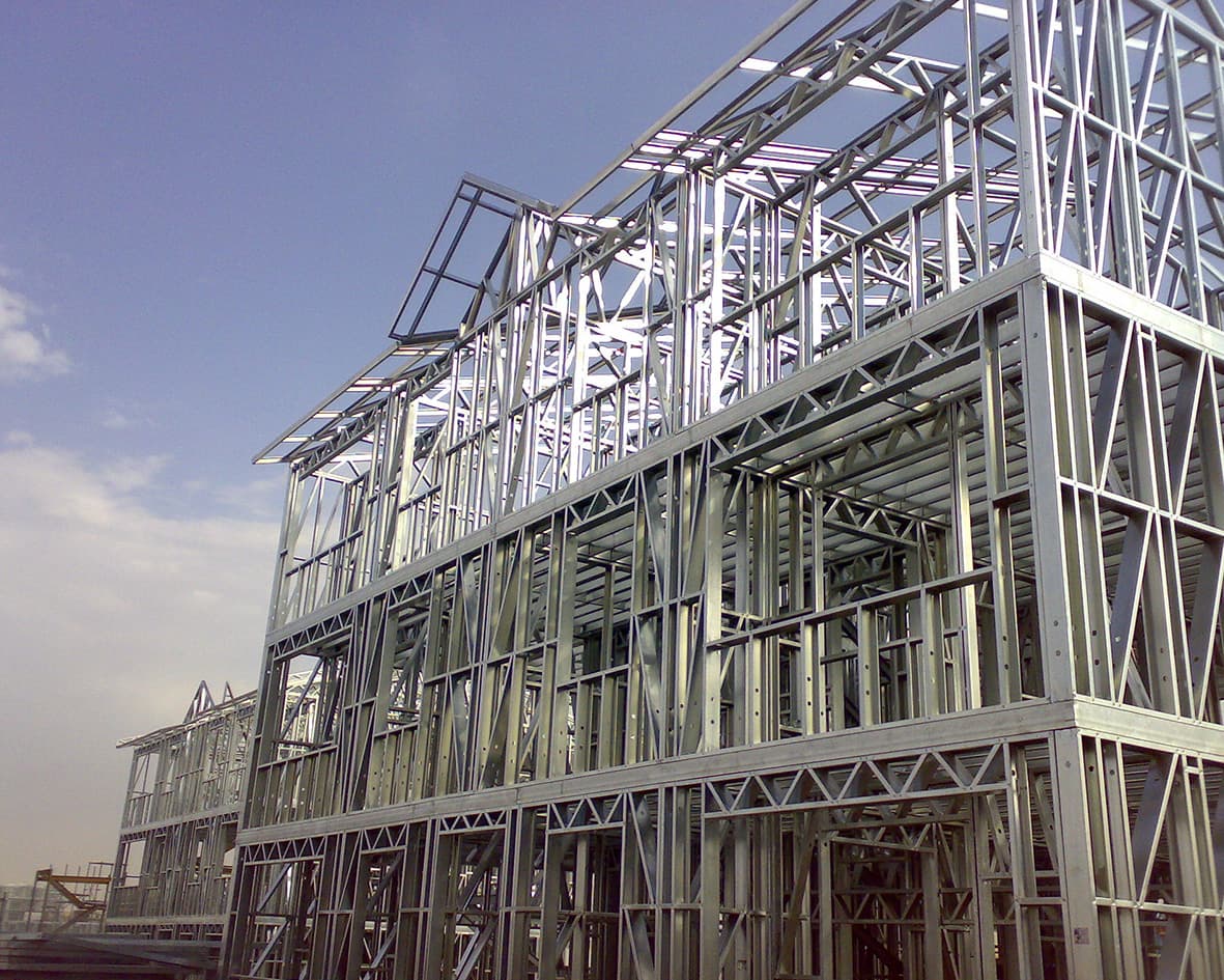 STEEL framed residential structure used for a STEEL framing advantages article