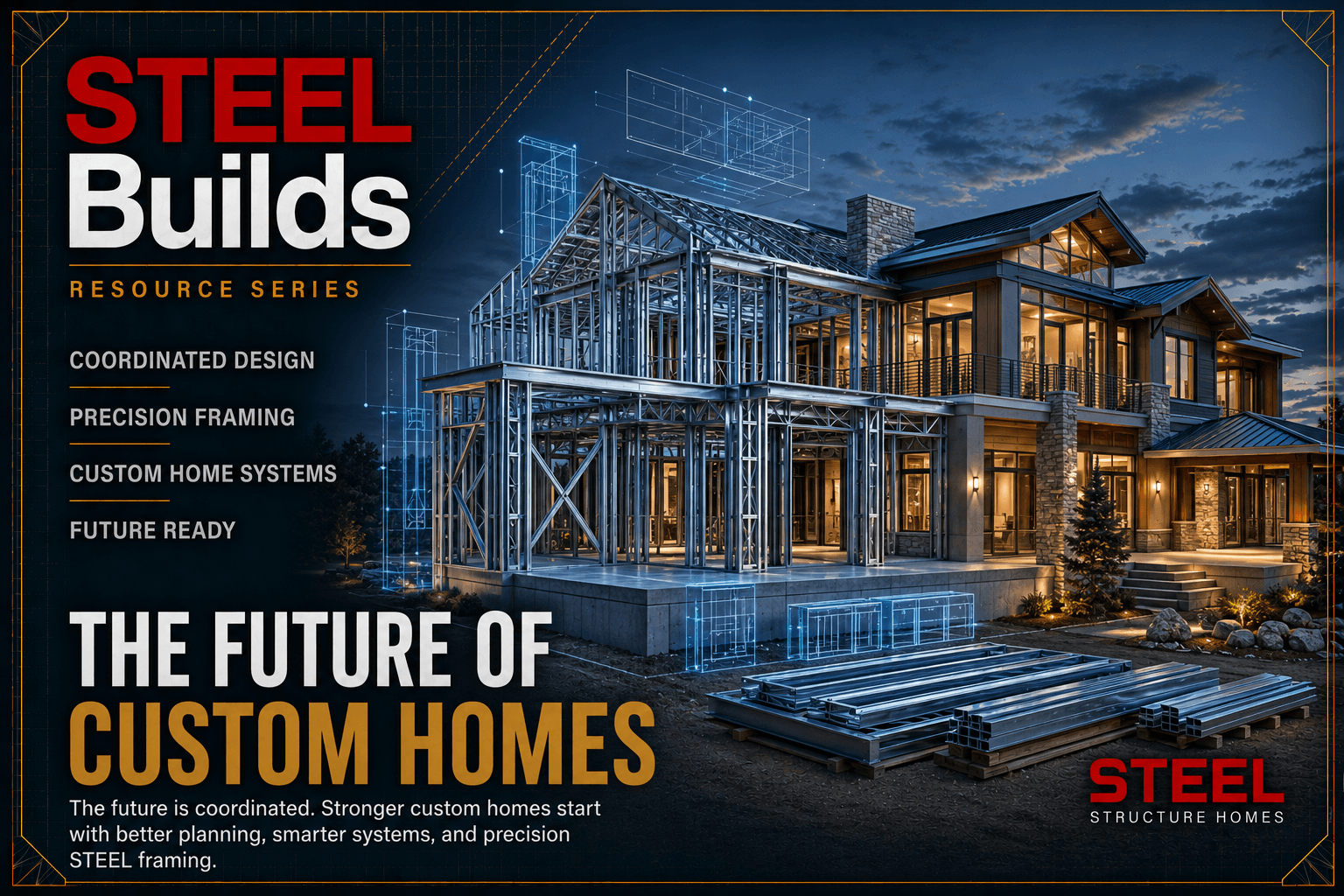 Modern residential construction visual used for a future of construction article