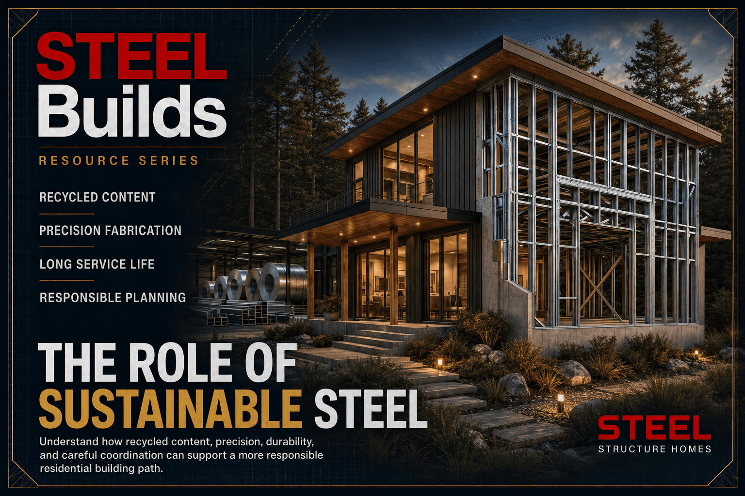 Sustainable STEEL framing considerations for residential homes