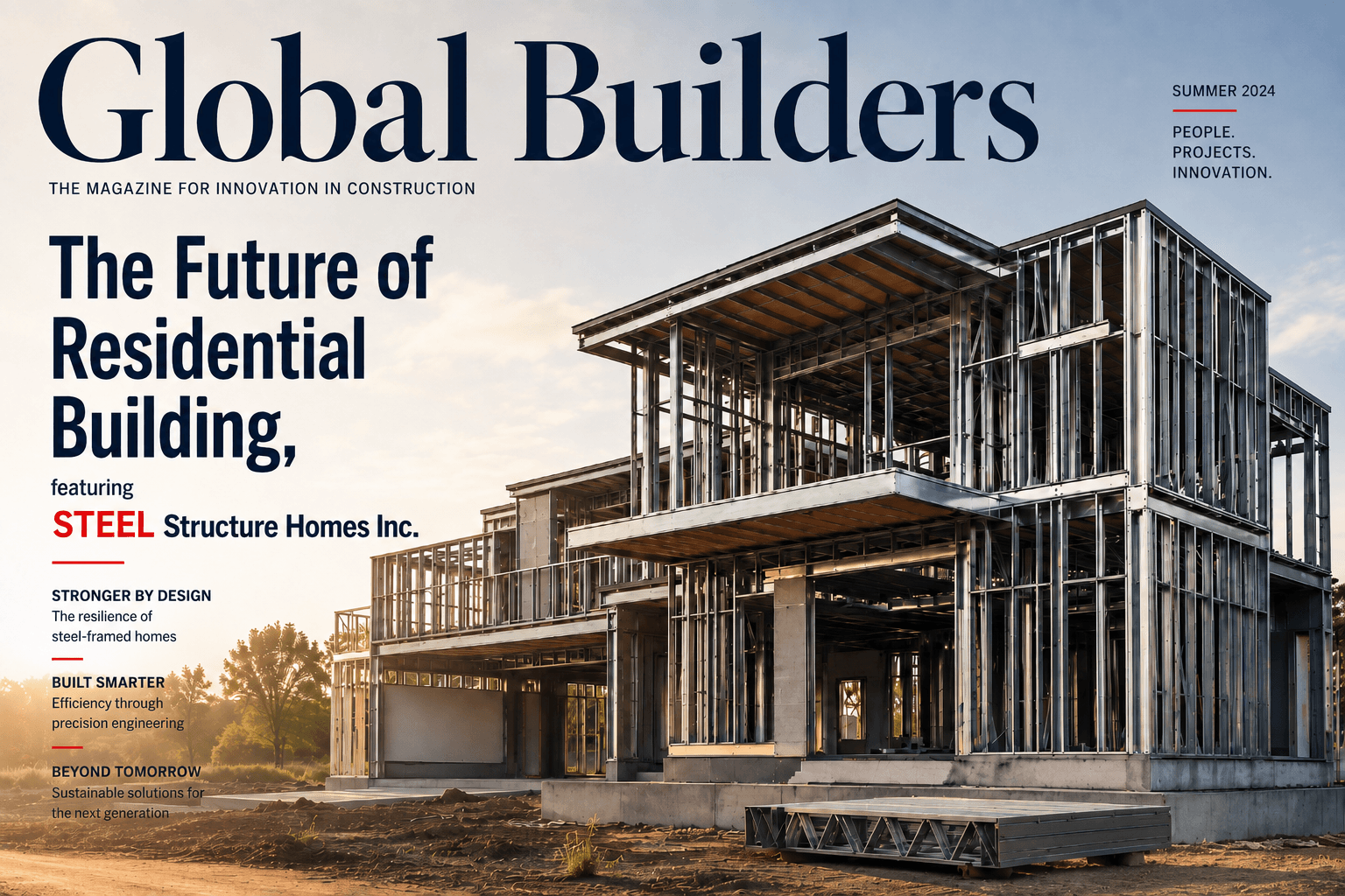 STEEL Structure Homes STEEL framed home resources hero visual.