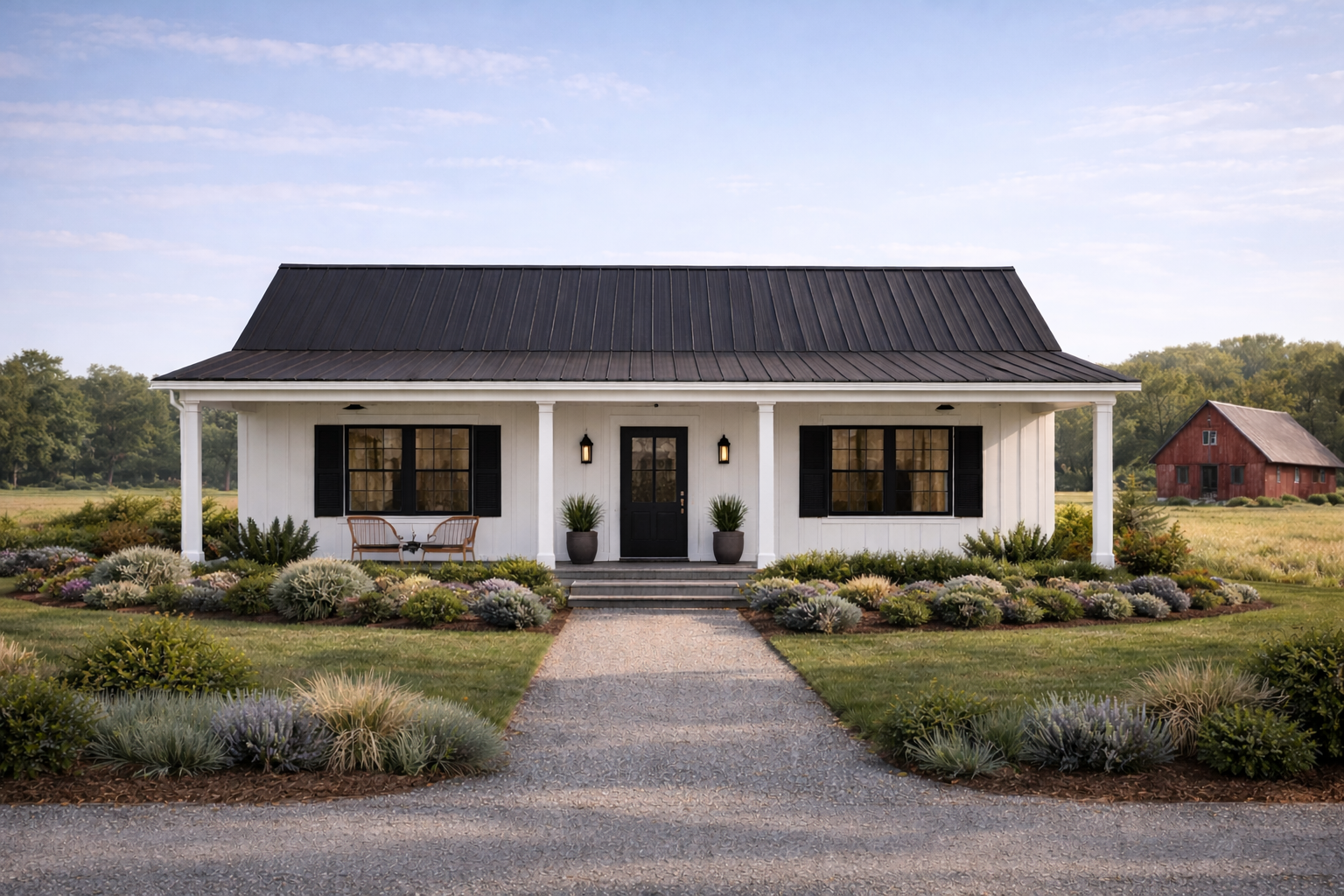 Backroads Ranch STEEL framed rural home exterior