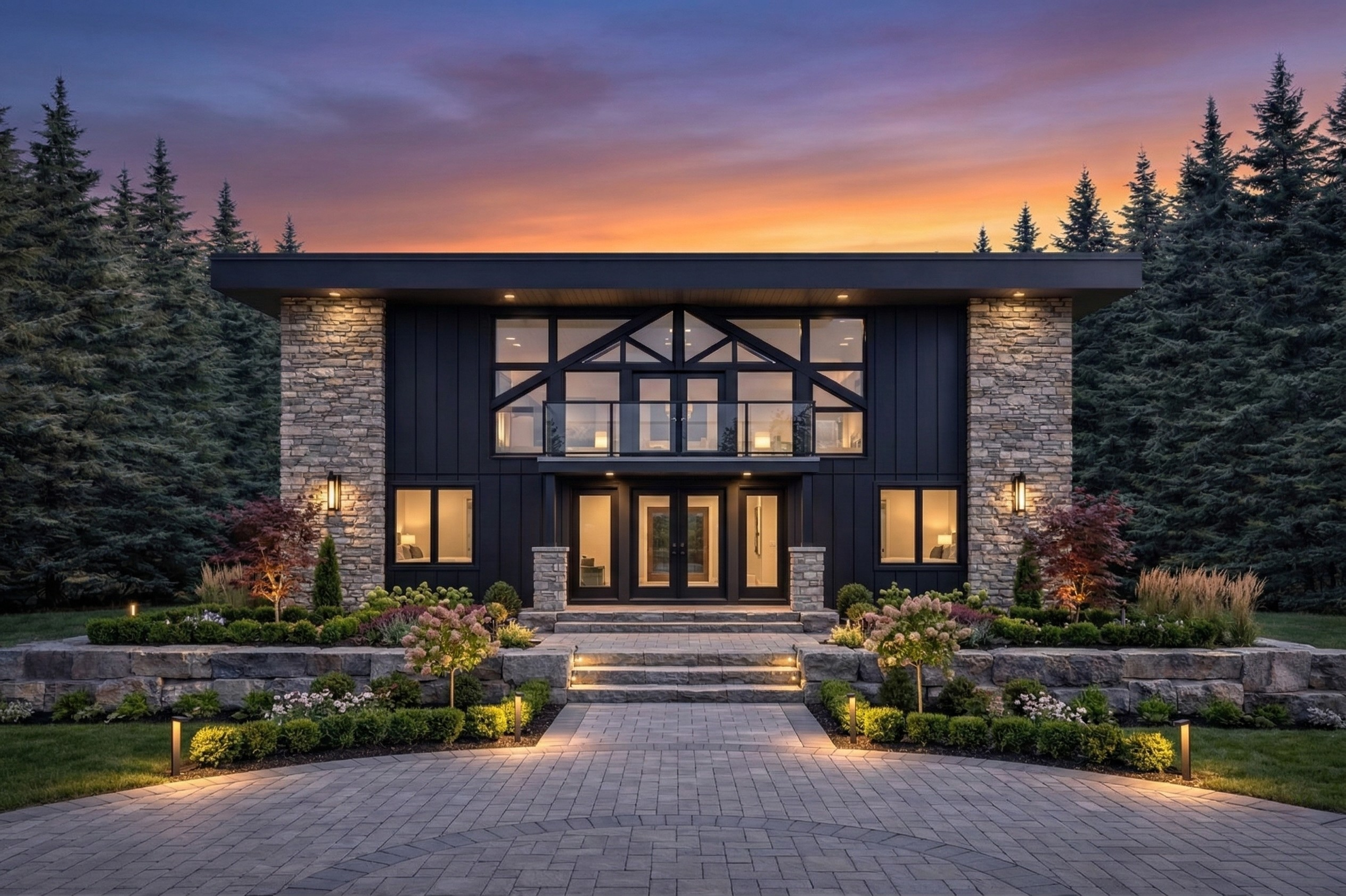 Forestview Manor STEEL framed estate home exterior